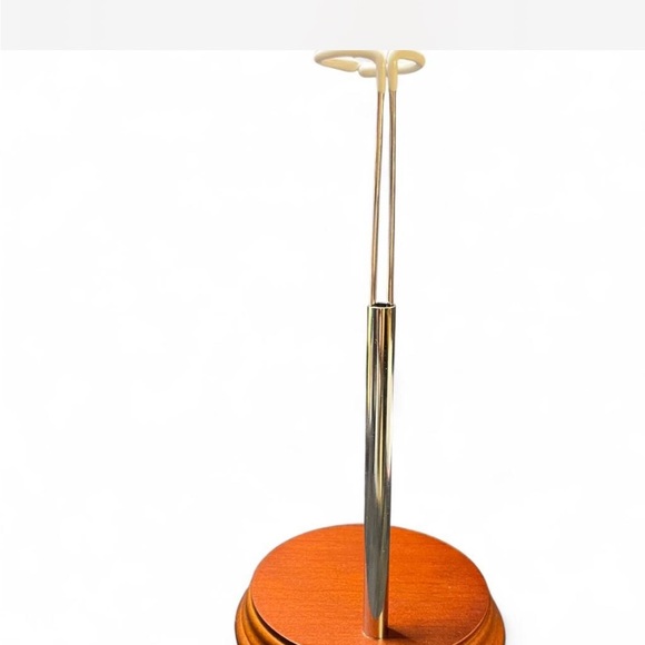 Elegant Wooden and Metal Doll Stand by Bard’s - Picture 2 of 5